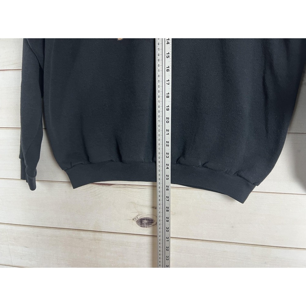 Vintage Tultex Sweatshirt Mens XL Black Pullover Got Candy Halloween Graphic 90s - Picture 6 of 7